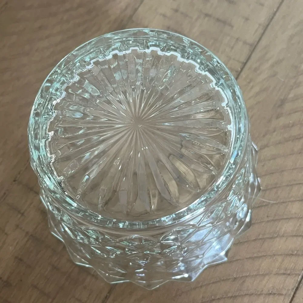 Vintage Fostoria American Cubist Glass Bowl